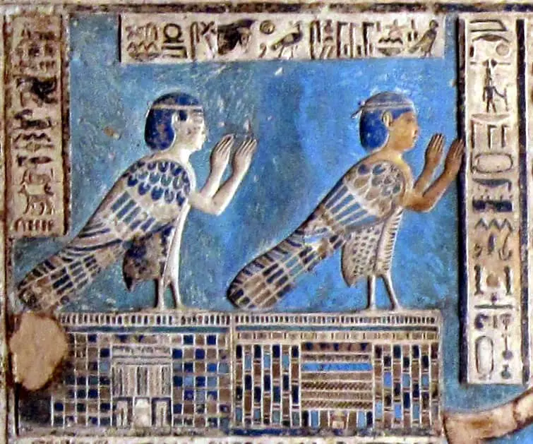 Relieve en el templo de Dendera